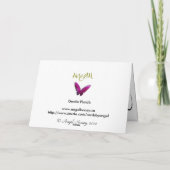 Gentle Florals Grußkarte Karte (Rückseite)