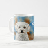 Gentle Friend Poodle Haiku Tasse (Vorderseite Links)