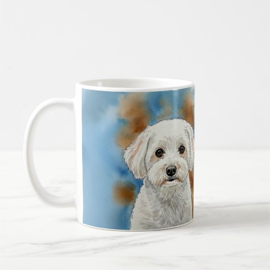 Gentle Friend Poodle Haiku Tasse (Links)