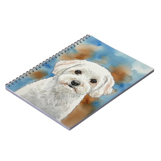 Gentle Friend Poodle Notebook Notizblock (Linke Seite)