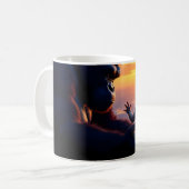 Gentle Giant & Baby bei Sunset Kaffeetasse (Vorderseite Links)