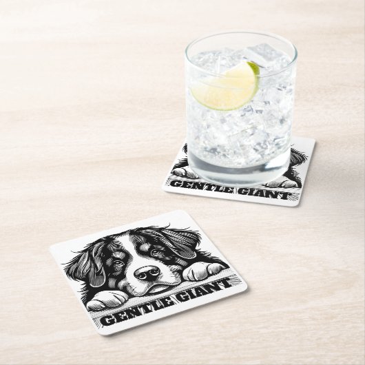 Gentle Giant Decorative Table Coaster Rechteckiger Pappuntersetzer (Vor Ort)