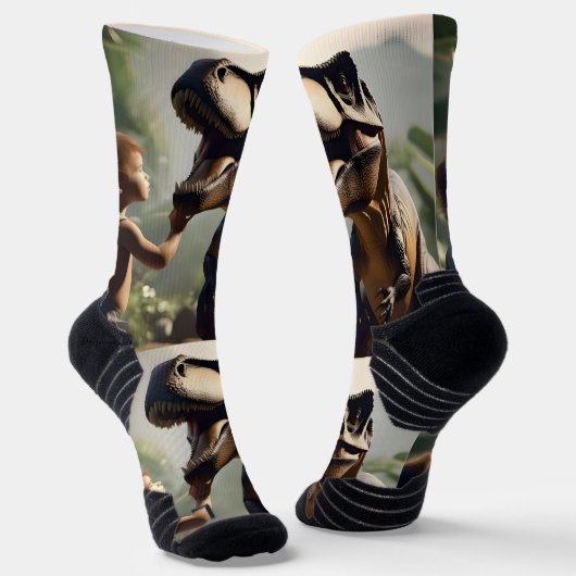 Gentle Giant: Der freundliche T-Rex, der einen Pat Socken (Gewinkelt)