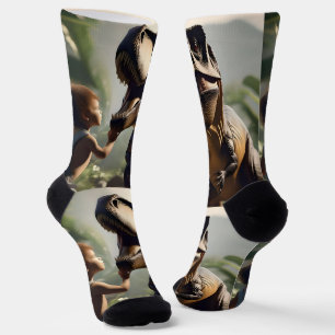 Gentle Giant: Der freundliche T-Rex, der einen Pat Socken