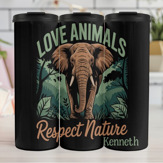 Gentle Giant: Elefantenarmut Thermosbecher