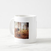 Gentle Giant - Entwurf von Hauling Logs für Pferde Kaffeetasse (Vorderseite Links)