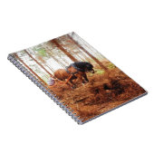 Gentle Giant - Entwurf von Hauling Logs für Pferde Notizblock (Rechte Seite)