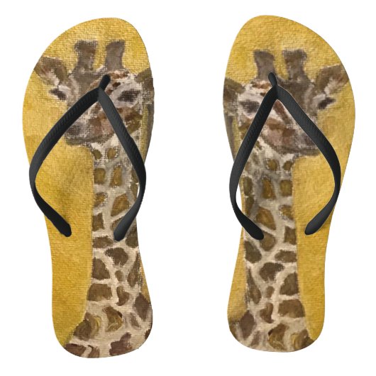 Gentle Giant Summer Trendy Giraffe Design Badesandalen (Fußbett)