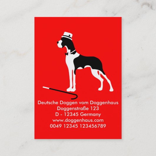 Gentle Giants Business Cards Visitenkarte (Rückseite)