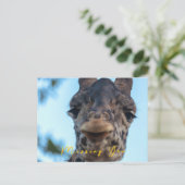 Gentle Giraffe Postkarte (Stehend Vorderseite)