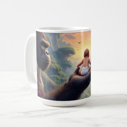 Gentle Gorilla Kaffeetasse (Vorderseite Links)