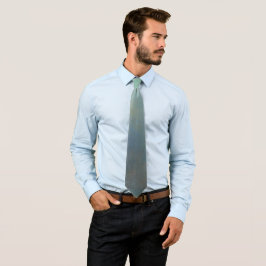 “Gentle Gradient” Tie – Turquoise to Gray, Elegant Krawatte