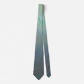 “Gentle Gradient” Tie – Turquoise to Gray, Elegant Krawatte (Vorderseite)