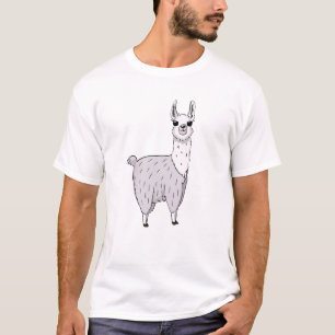 Gentle Gray Llama T-Shirt
