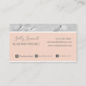 Gentle Gray und Peche Consultant Coach Visitenkarte (Rückseite)