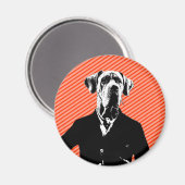 Gentle Great Dane Magnet (Vorderseite/Rückseite)