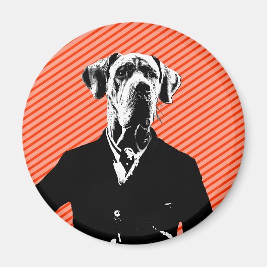 Gentle Great Dane Magnet (Vorne)