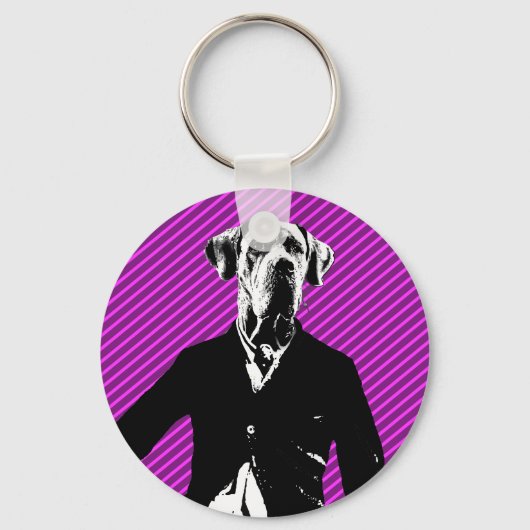 Gentle Great Dane Schlüsselanhänger (Vorderseite)