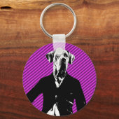 Gentle Great Dane Schlüsselanhänger (Vorderseite)