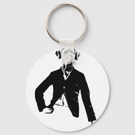 Gentle Great Dane Schlüsselanhänger (Vorderseite)