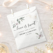 Gentle Greenery Watercolor Leaf & Blume | Gold Geschenktütchen (Ausgeschnitten)