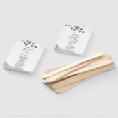 Gentle Greenery Watercolor Leaf | Goldstaub Fächer (Non-assembled)