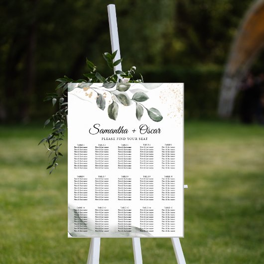 Gentle Greenery Watercolor Leaf | Goldstaub Poster