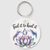 Gentle Growth – Aluminum Schlüsselanhänger (Vorderseite)