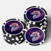 Gentle Guardian Dragon.  Pokerchips (Stapel)