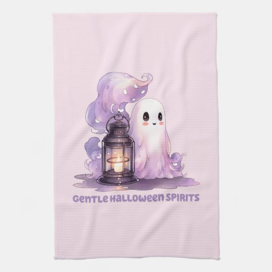 Gentle Halloween Spirits Geschirrtuch (Vertikal)