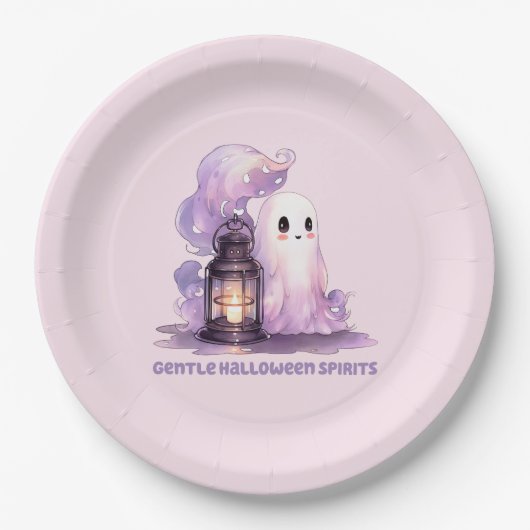 Gentle Halloween Spirits Pappteller (Vorderseite)