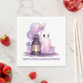 Gentle Halloween Spirits - Pastel Ghost Serviette (Beispiel)