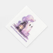 Gentle Halloween Spirits - Pastel Ghost Serviette (Ecke)
