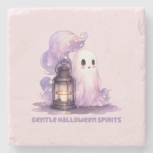Gentle Halloween Spirits Steinuntersetzer (Vorderseite)