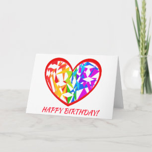 Gentle Heart Birthday Card Einladung