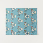 Gentle Hobby Supplies White Cat Crafter Design Wandteppich (Vorderseite (Horizontal))