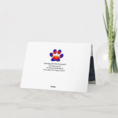 GENTLE KATZE IM RESTAURANT Happy Birthdays Karte (Rückseite)