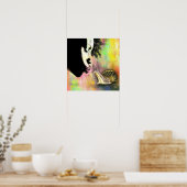 Gentle Kiss Poster - Malerei (Küche)