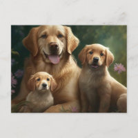 Gentle Labrador Family: Mutter und Welpen
