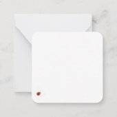 Gentle Ladybug Whisper | naturgemäß Inspiriert Mitteilungskarte (Rückseite)