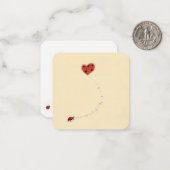 Gentle Ladybug Whisper | naturgemäß Inspiriert Mitteilungskarte (Vorderseite/Rückseite Beispiel)