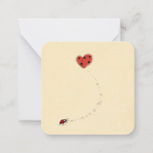 Gentle Ladybug Whisper   naturgemäß Inspiriert Mitteilungskarte