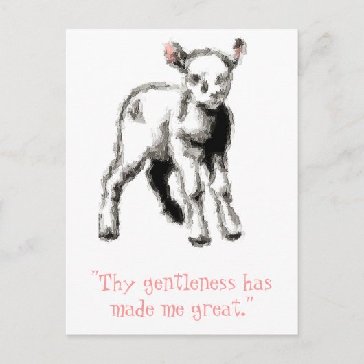 Gentle Lamb Postkarte (Vorderseite)