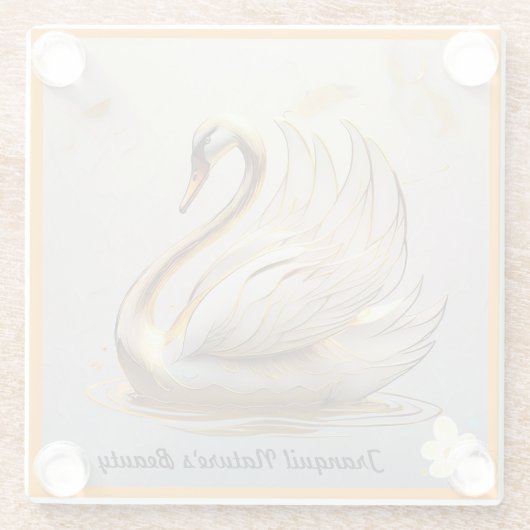 "Gentle Lapping Waters" Glasuntersetzer (Rückseite)