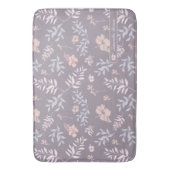 Gentle Lavender & Pink Floral Muster Personalisier Badematte (Vorderseite Vertikal)