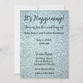 Gentle Leaves Wedding Invitation Einladung