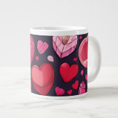 Gentle Liebe | Jumbo-Tasse (Vorderseite Rechts)