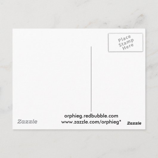 Gentle Liebe Postkarte (Rückseite)