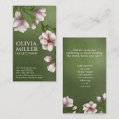 Gentle Magnolia Blume Branch Visitenkarte (Vorne/Hinten)