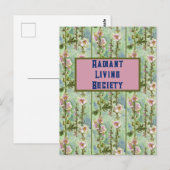 Gentle Mallow Radiant Living Postkarte (Vorne/Hinten)